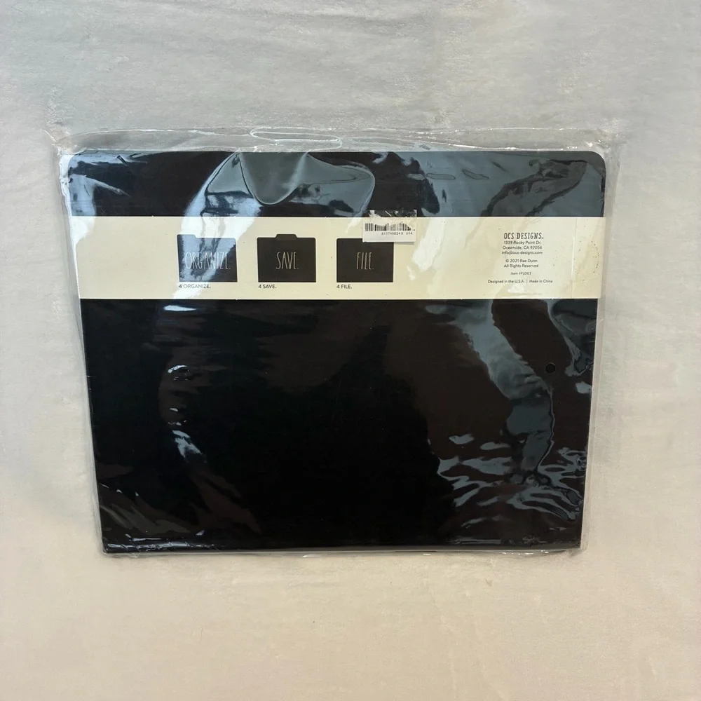 Rae Dunn Black File Folders Pack of 12